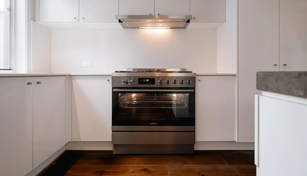 A photo of an oven installed in a kitchen in Perth.