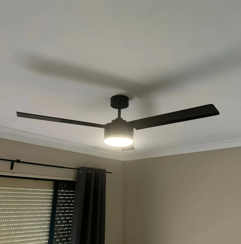 A photo of a fan installed in a Perth home by Phase Pro Electrical WA.