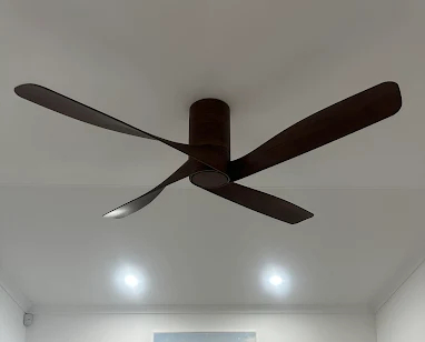 A photo of a ceiling fan installed by Phase Pro Electrical WA in Perth.